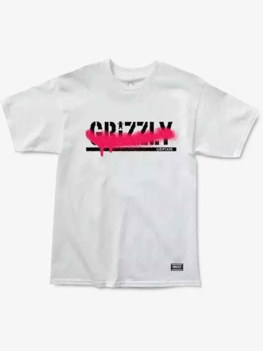 Remera Grizzly Crossed Out Blanco