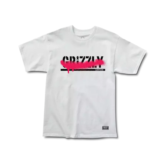 Remera Grizzly Crossed Out Blanco