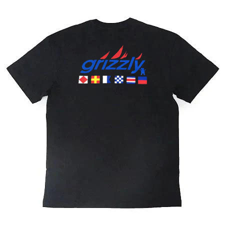 Remera Grizzly Regattas Negro