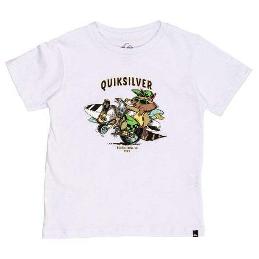 Remera Quiksilver Raccon Style Niño Blanco - Indy