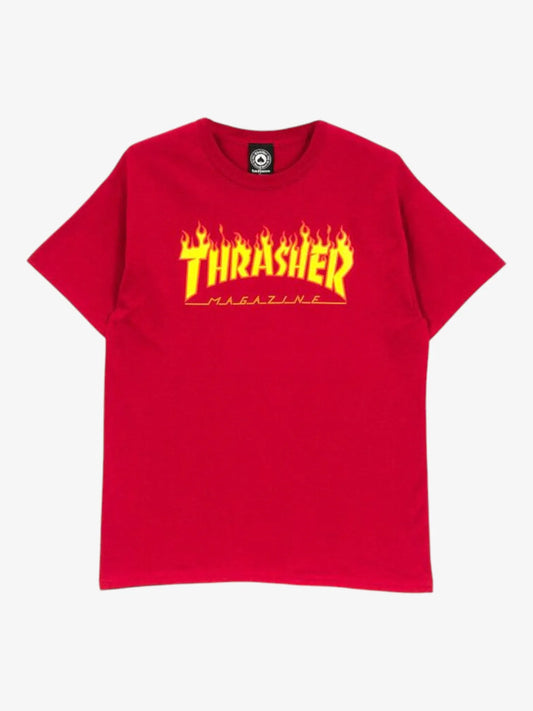 Remera Thrasher Flame Rojo