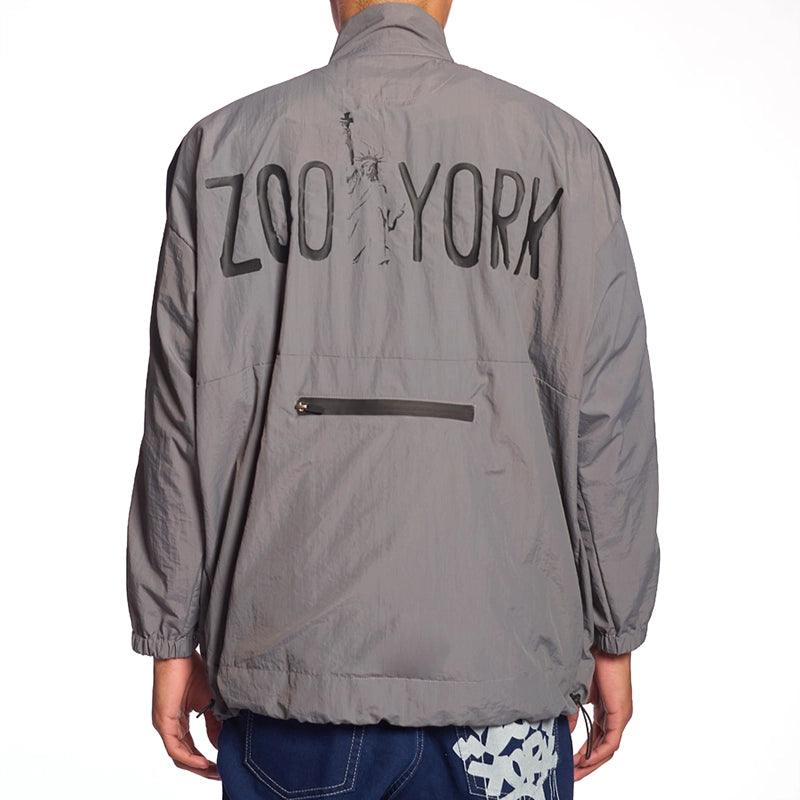 Rompeviento Zoo York Stripe Unisex Gris Claro - Indy