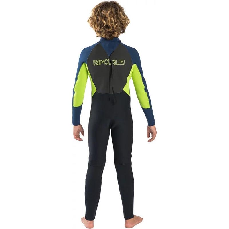 Traje Neoprene Rip Curl St 3/2 Omega Negro Mostaza - Indy