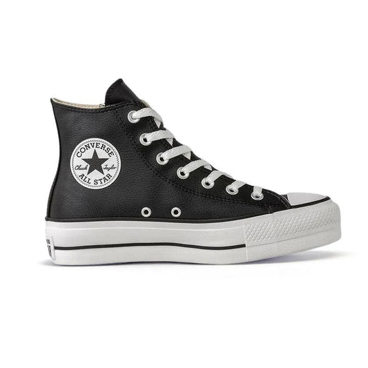 Zapatillas Converse Chuck Taylor Hi Platform Leather Negro Blanco - Indy