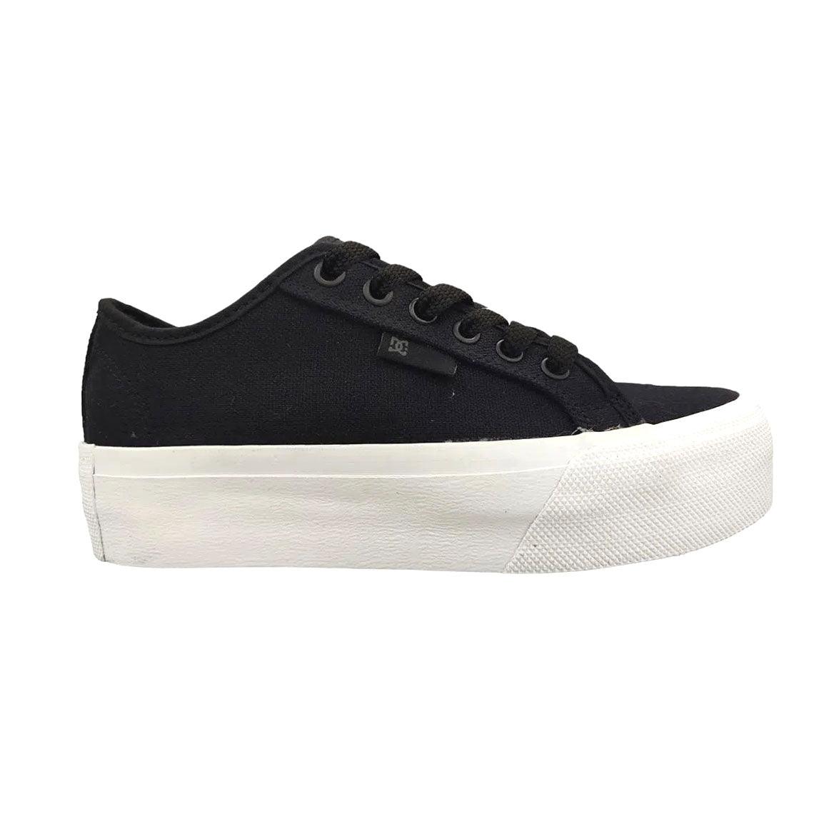 Zapatillas Dc Manual Tx Platform Girl Negro Blanco - Indy