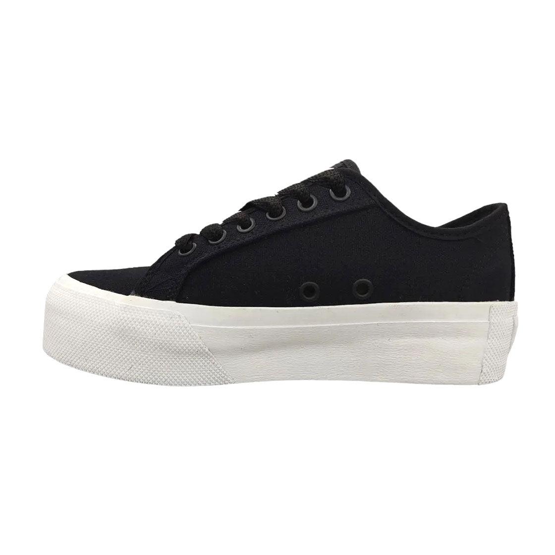 Zapatillas Dc Manual Tx Platform Girl Negro Blanco - Indy