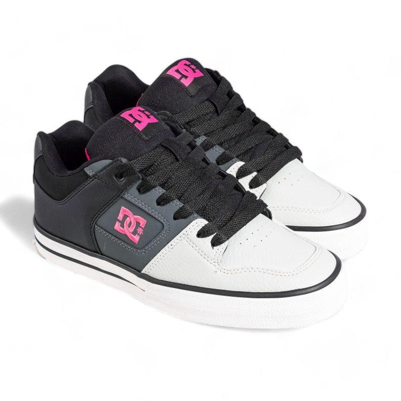 Zapatillas Dc Pure Mujer Negro Blanco Gris Rosa - Indy