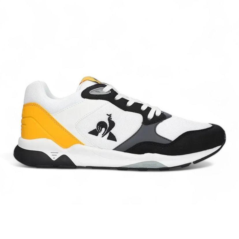 Zapatillas Le Coq Sportif Lcs R500 Negro Blanco Amarillo - Indy