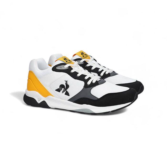 Zapatillas Le Coq Sportif Lcs R500 Negro Blanco Amarillo - Indy