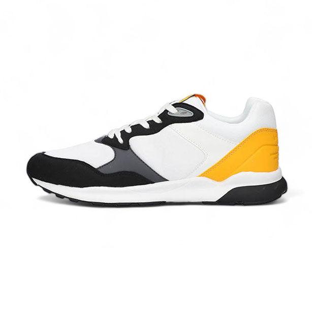 Zapatillas Le Coq Sportif Lcs R500 Negro Blanco Amarillo - Indy