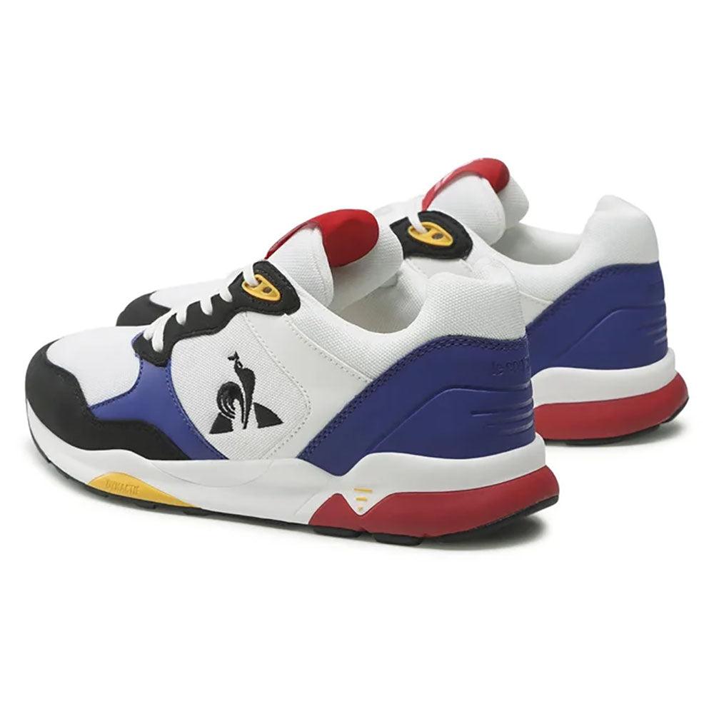 Zapatillas Le Coq Sportif Lcs R500 Sport Blanco Amarillo Rojo Azul - Indy