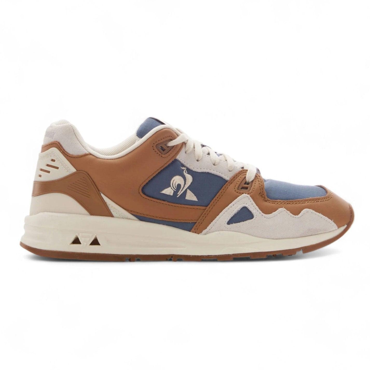 Zapatillas Le Coq Sportif R1000 Ripstop Beige Marron Azul - Indy