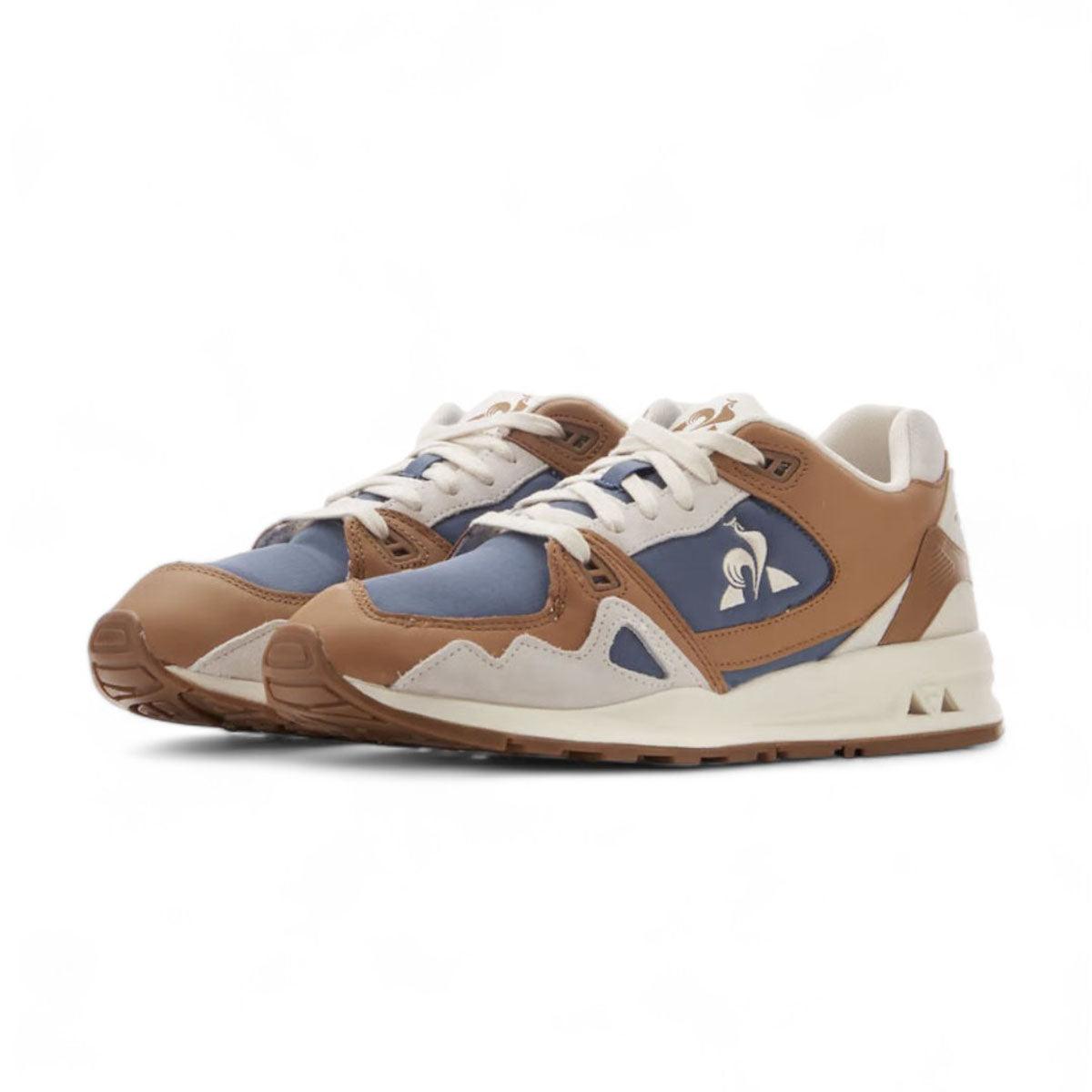 Zapatillas Le Coq Sportif R1000 Ripstop Beige Marron Azul - Indy