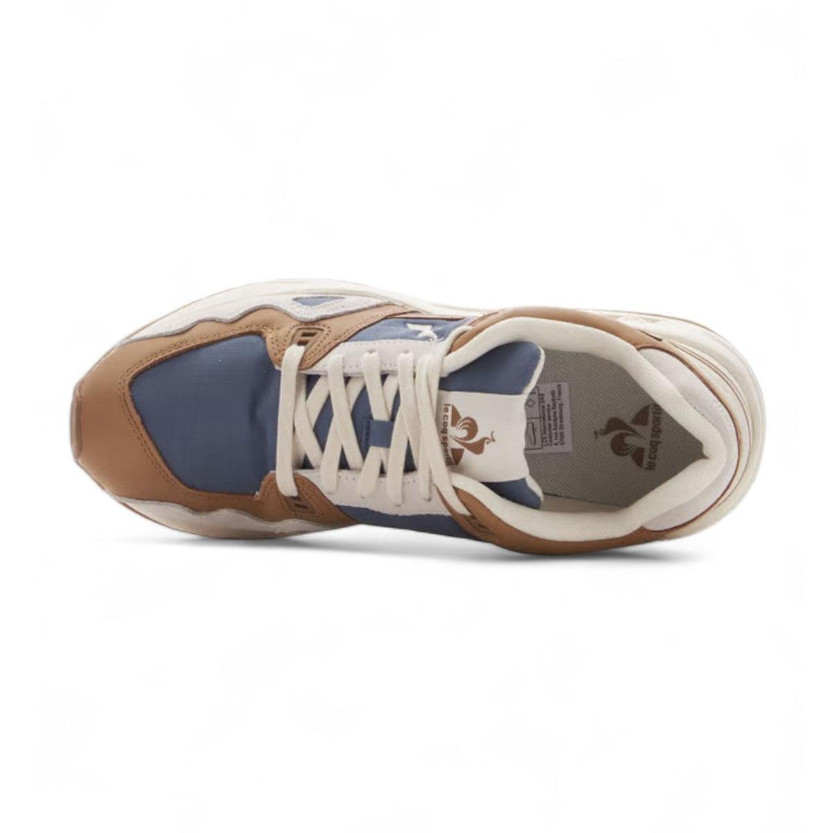 Zapatillas Le Coq Sportif R1000 Ripstop Beige Marron Azul - Indy