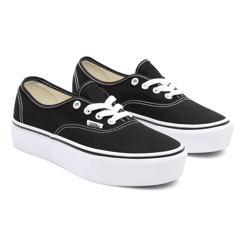 Zapatillas Vans Authentic Platform Negro Blanco - Indy