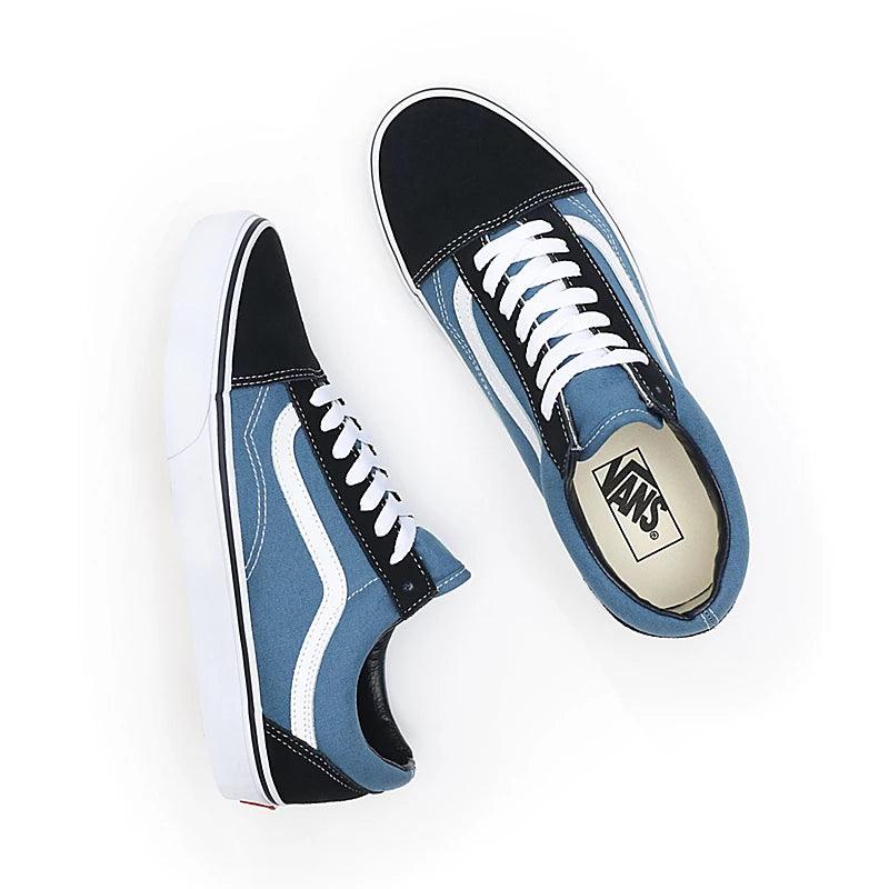 Zapatillas Vans Old Skool Celeste Blanco - Indy