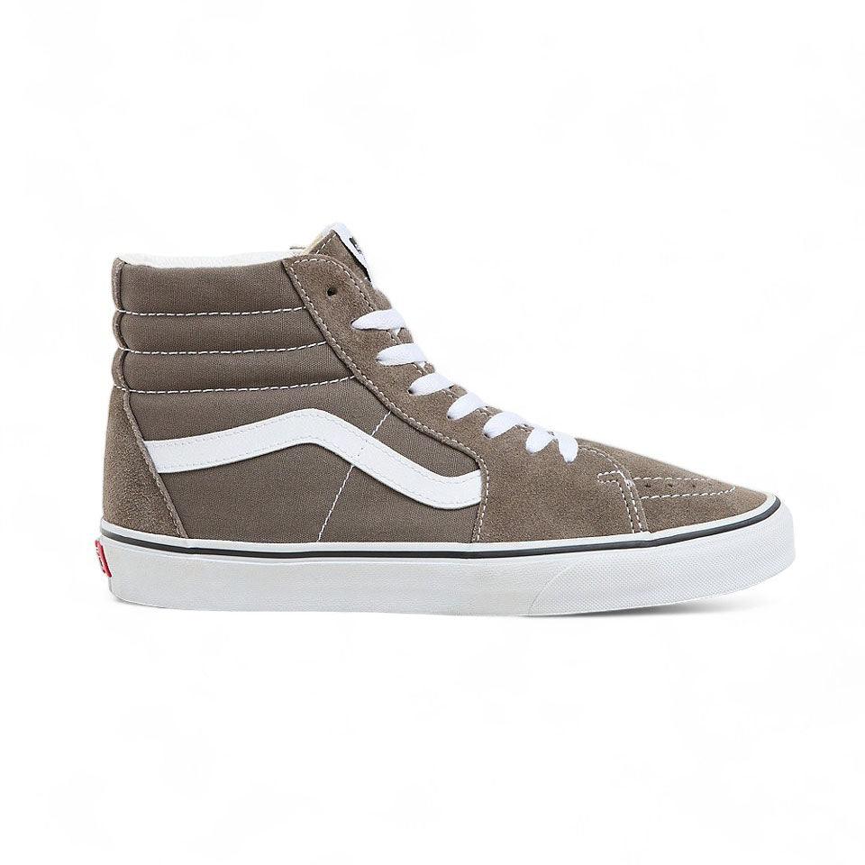 Zapatillas Vans Sk8 Hi Gris Blanco - Indy