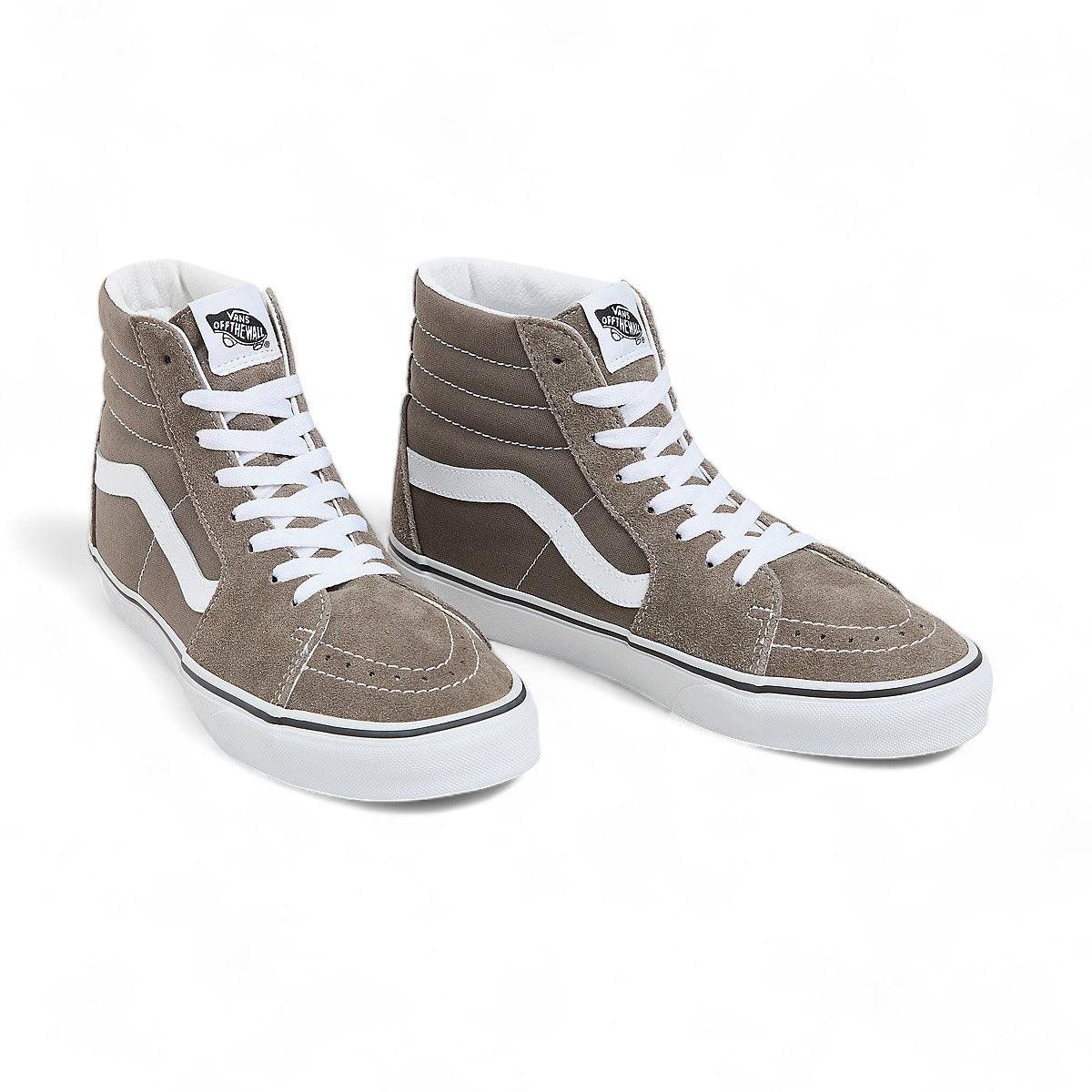 Zapatillas Vans Sk8 Hi Gris Blanco - Indy