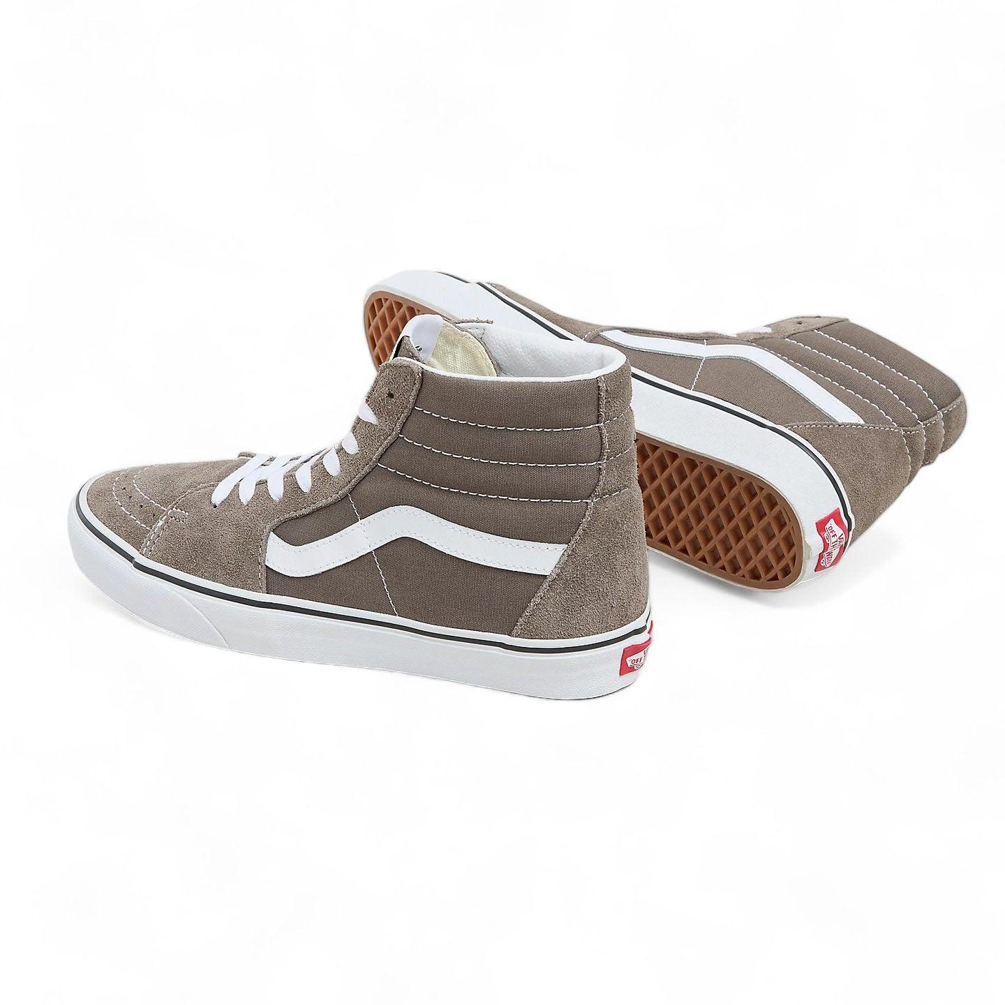 Zapatillas Vans Sk8 Hi Gris Blanco - Indy