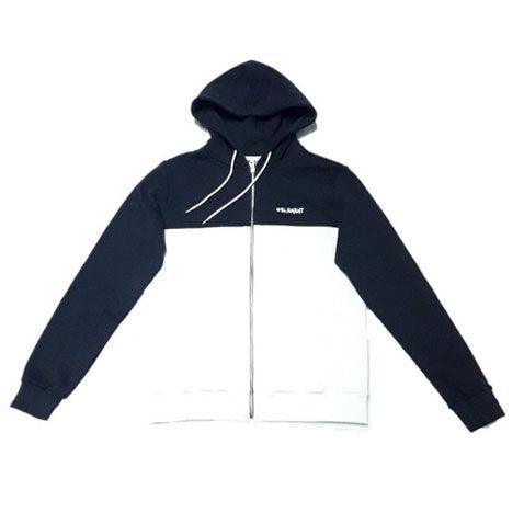 Campera Element New Kioto Zip Boys Azul Blanco - Indy