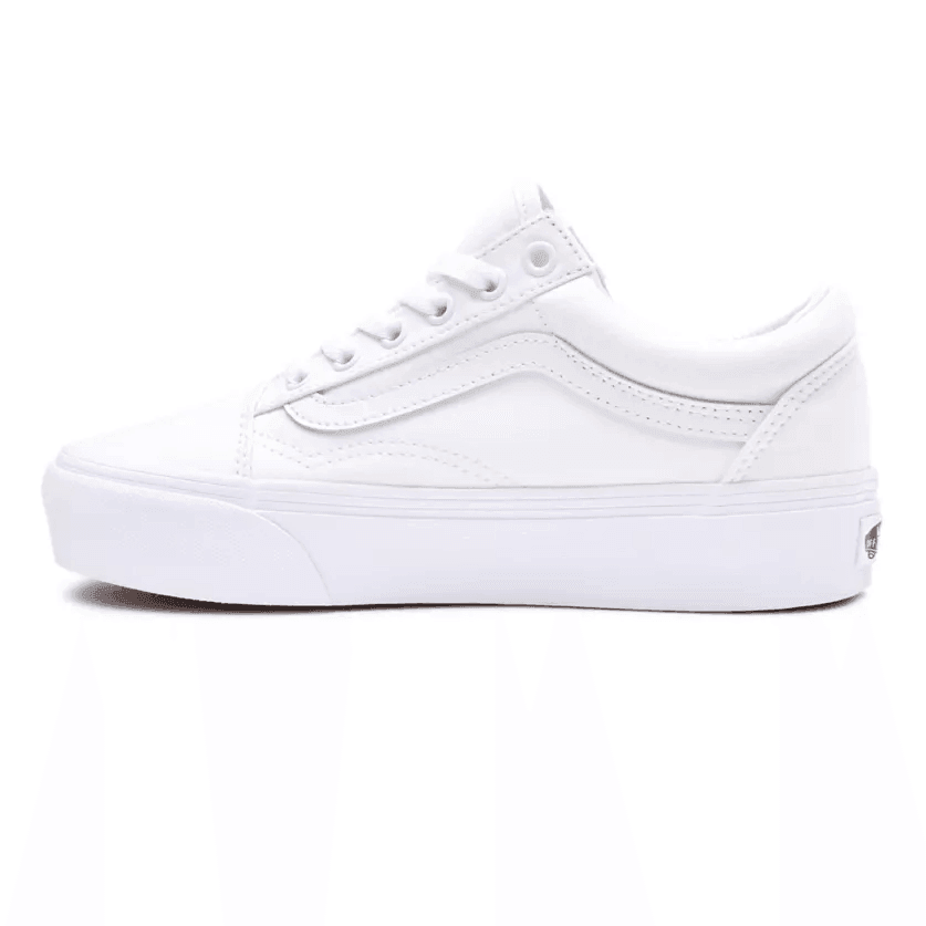 Zapatillas Vans Old Skool Platform Blanco Blanco - Indy