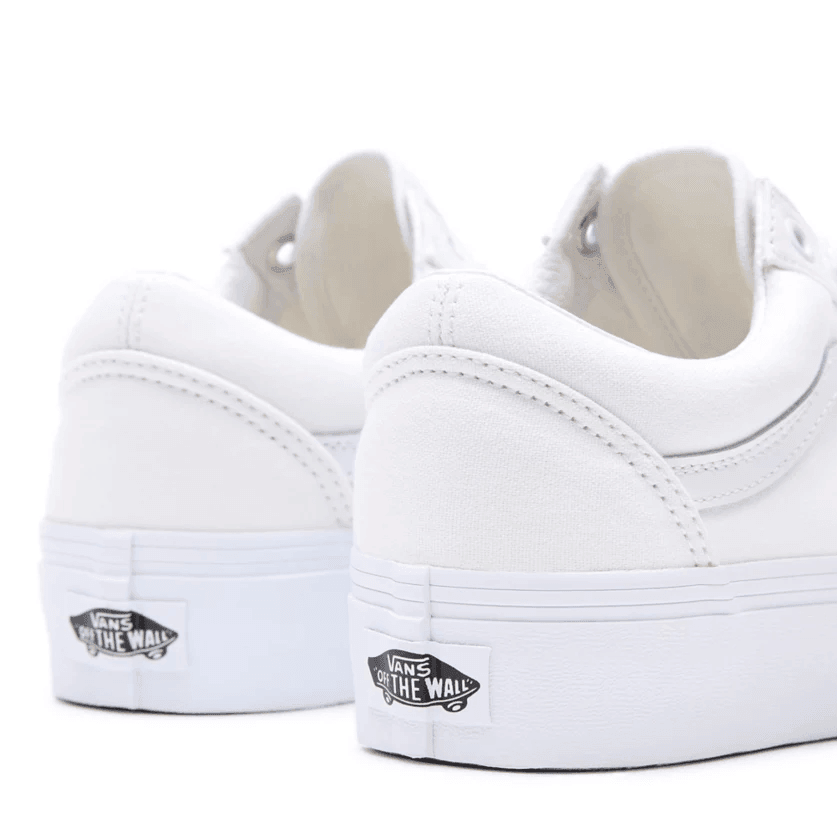 Zapatillas Vans Old Skool Platform Blanco Blanco - Indy